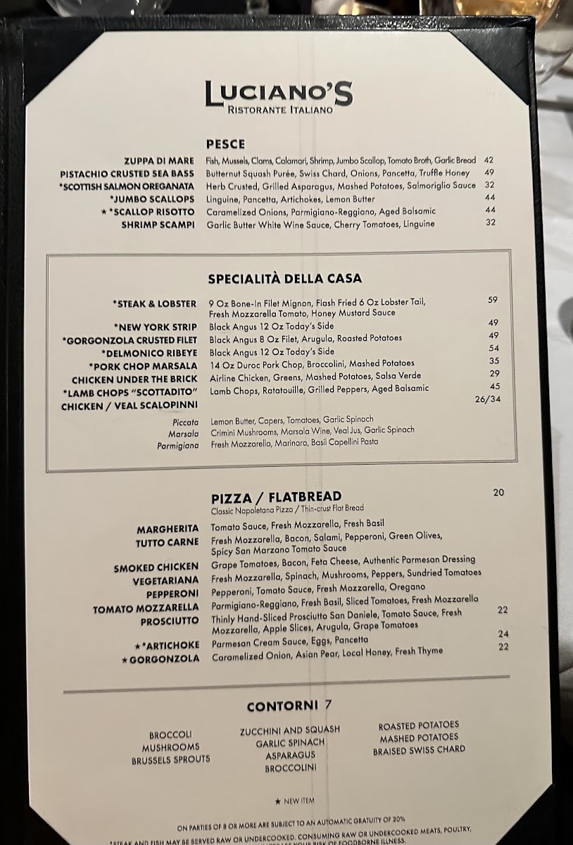 Luciano's Ristorante Italiano Menu - Image 5